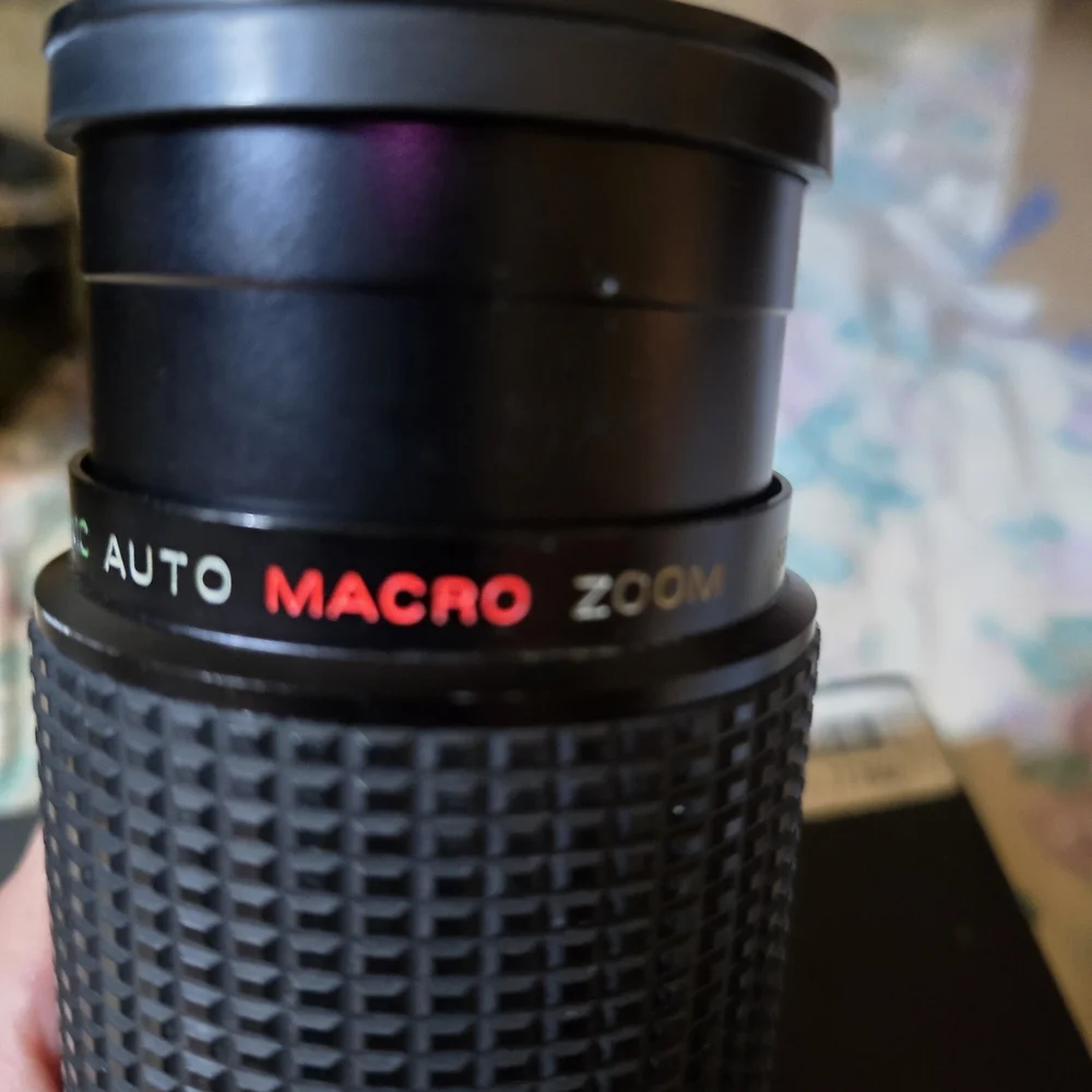 Black Telephoto Zoom Lens